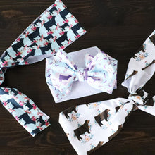 Load image into Gallery viewer, Show Heifer Headband/Bow (Fits all sizes from infant to adult)