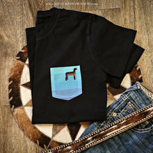Load image into Gallery viewer, Sheep - Black Pocket Tee