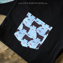 Load image into Gallery viewer, Heifer - Black Pocket Tee