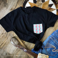 Load image into Gallery viewer, Heifer - Black Pocket Tee