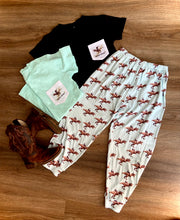 Load image into Gallery viewer, Buckin' T-rex Pocket Tee