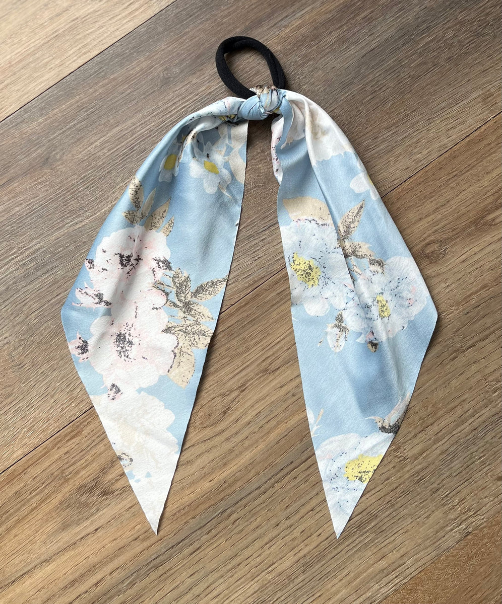 Baby Blue Ribbon Hair Elastic Stock Show Shop