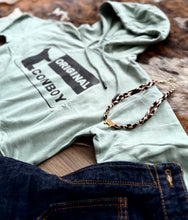 Load image into Gallery viewer, OC Dusty Green Crop Hoodie
