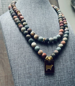Boho Picasso Beaded Livestock Necklace