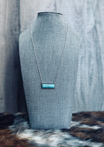Turquoise Bar Pendant