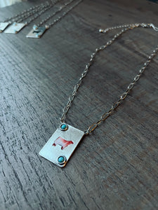 Heifer & Turquoise Pendant