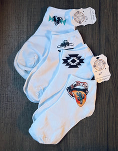 Rolling Guacho Ankle Socks- universal sizing