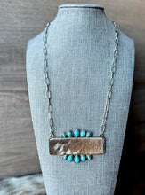 Load image into Gallery viewer, Raw Hide Turquoise Queen Necklace
