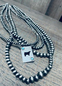 Heifer & Turquoise Pendant