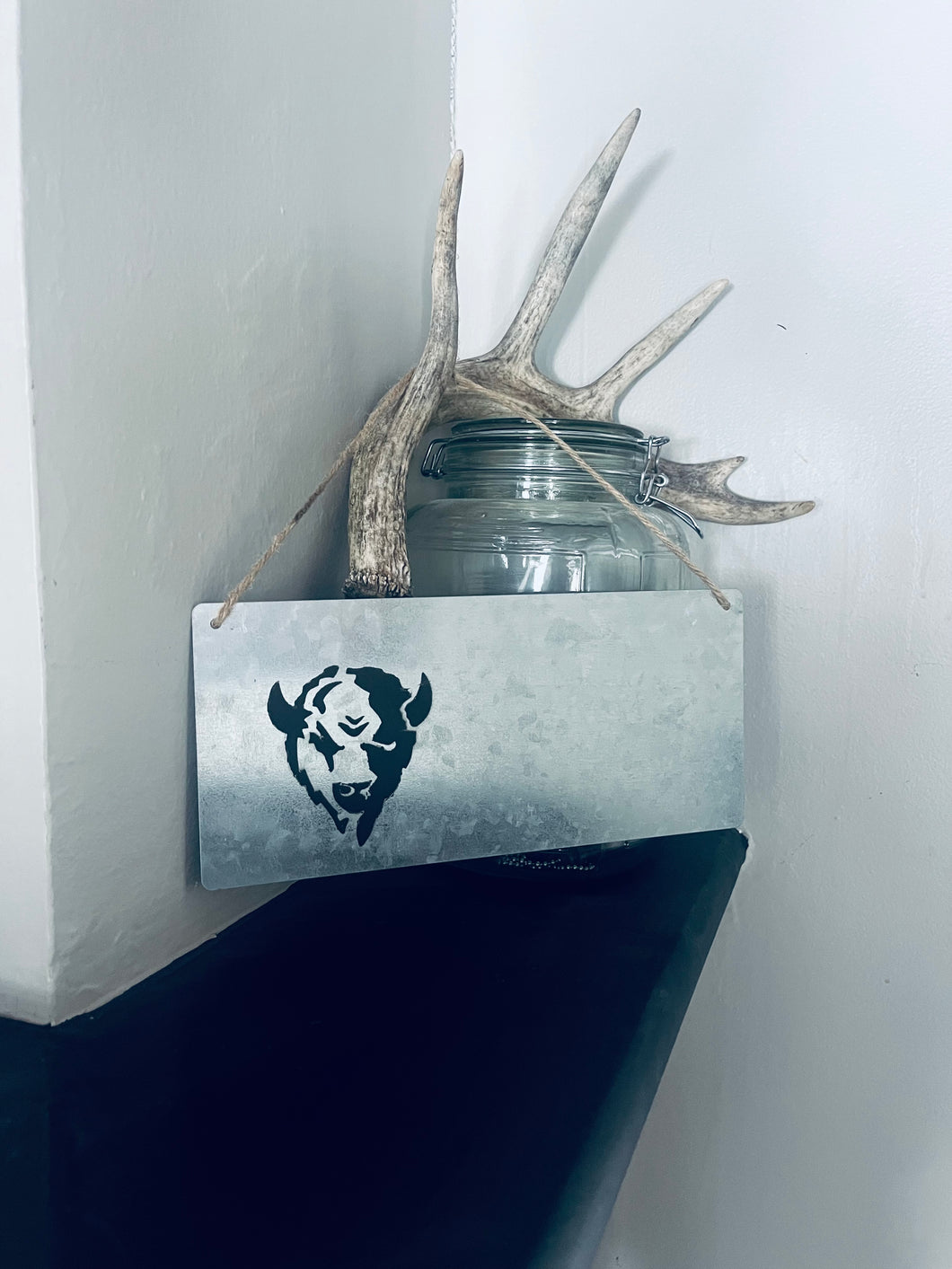 Buffalo Head Tin Sign