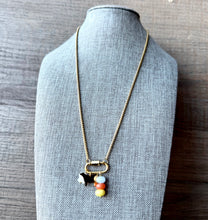 Load image into Gallery viewer, Gold/Rainbow Pendant Show Stock Charm Necklace - different livestock options available
