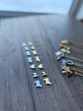 Load image into Gallery viewer, Gold/Pink Flower Show Stock Charm Necklace - different livestock options available
