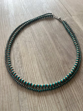 Load image into Gallery viewer, Western Turquoise 2-layer small bead Navajo Inspired Necklace
