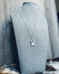 Silver Plated Horse Necklace