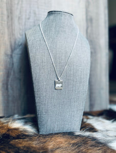 Silver Plated Show Swine Necklace