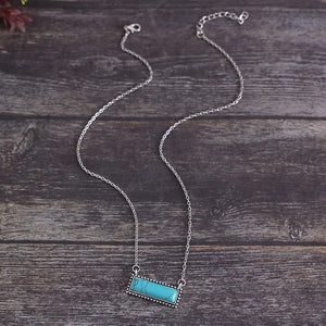 Turquoise Bar Pendant