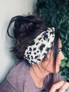 White Leopard Headband