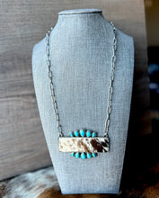 Load image into Gallery viewer, Raw Hide Turquoise Queen Necklace
