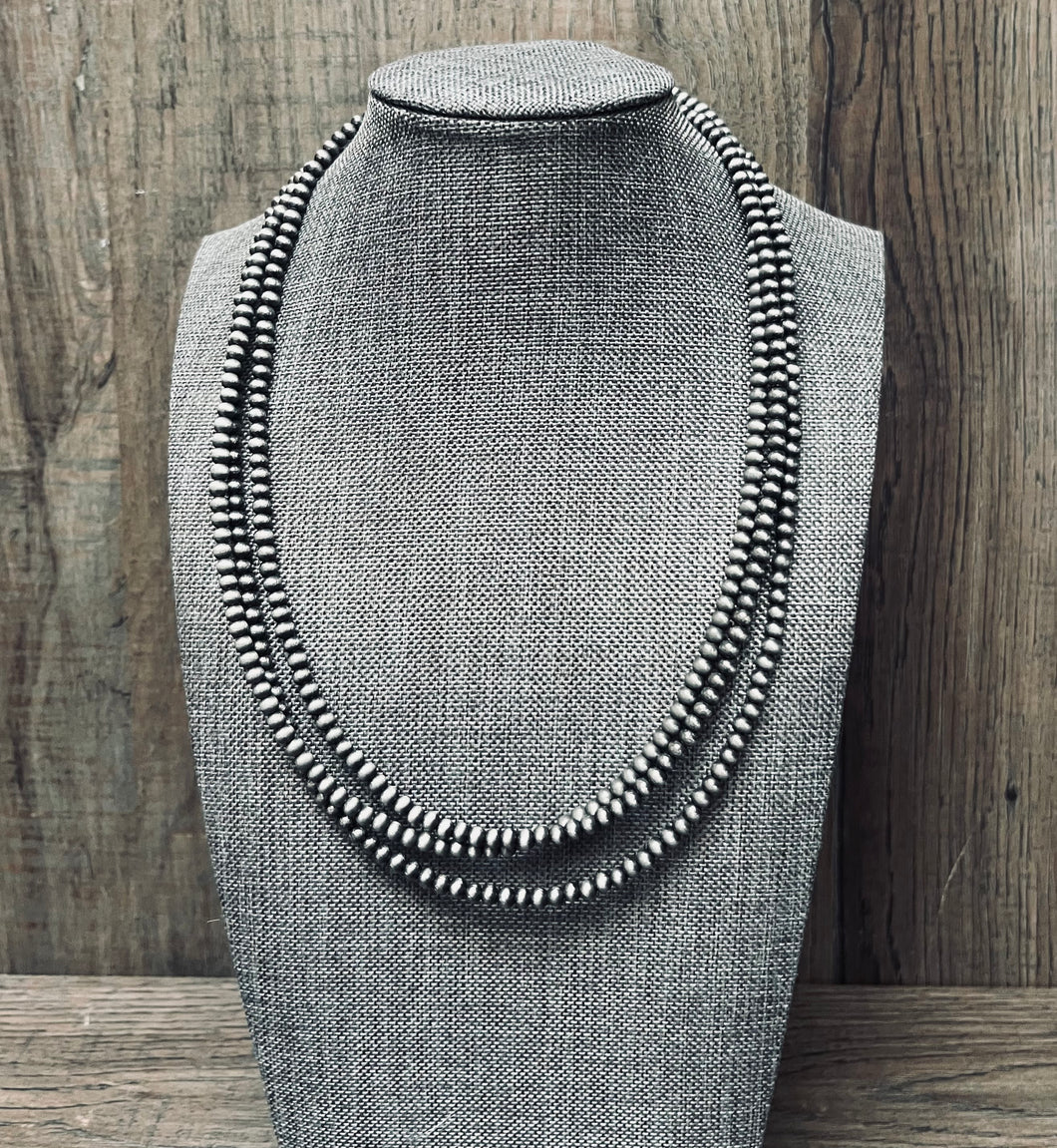 4mm 3-layer Navajo Inspired Necklace