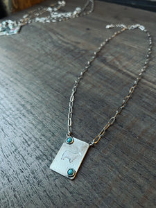 Heifer & Turquoise Pendant