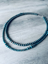 Load image into Gallery viewer, Western Turquoise 2-layer Navajo Inspired Necklace
