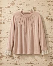 Load image into Gallery viewer, Lace Sleeve Detailed Top
