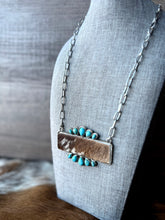 Load image into Gallery viewer, Raw Hide Turquoise Queen Necklace
