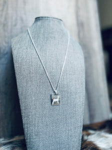 Silver Plated Show Sheep Necklace