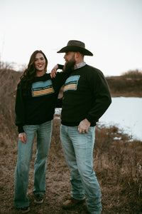 Black Original Cowboy Crew - Plush Velvet Lined