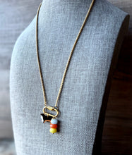 Load image into Gallery viewer, Gold/Rainbow Pendant Show Stock Charm Necklace - different livestock options available
