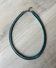 Load image into Gallery viewer, Western Turquoise 2-layer small bead Navajo Inspired Necklace
