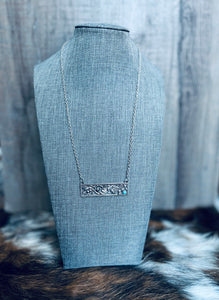 Western Scroll Bar Pendant