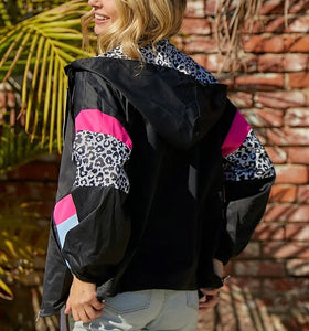 90s Leopard Windbreaker