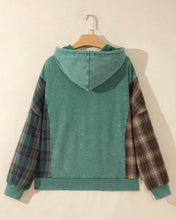 Load image into Gallery viewer, Smoky G-pa Plaid Colour Block Sweater
