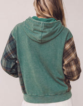 Load image into Gallery viewer, Smoky G-pa Plaid Colour Block Sweater
