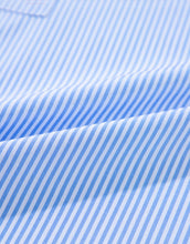 Load image into Gallery viewer, 1/4 Button Collar Top - Blue Pin Stripe

