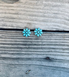 Flower Turquoise Earrings