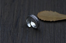 Load image into Gallery viewer, Feather Sterling Silver Ring - Adjustable
