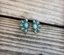 Load image into Gallery viewer, Blossom Turquoise Earrings
