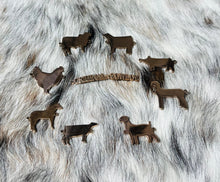 Load image into Gallery viewer, Silver Paper Clip Showstock Necklace - all livestock options available
