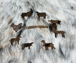 Silver Paper Clip Showstock Necklace - all livestock options available