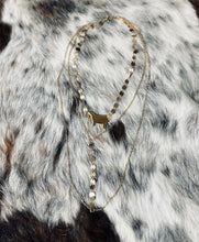 Load image into Gallery viewer, Three layer Gold Livestock Necklace
