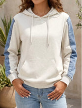 Load image into Gallery viewer, Original Cowboy Denim Sleeve Hoodie
