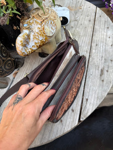 Hair on Hide Hand Tooled Fanny Pack