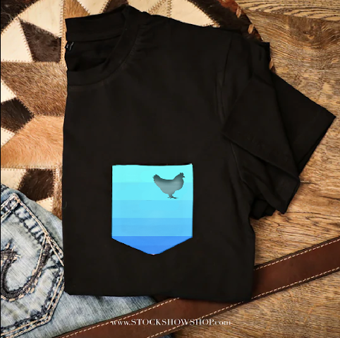 Chicken - Black Pocket Tee