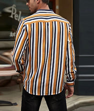 Load image into Gallery viewer, Men’s Moonshine Stripe Button up
