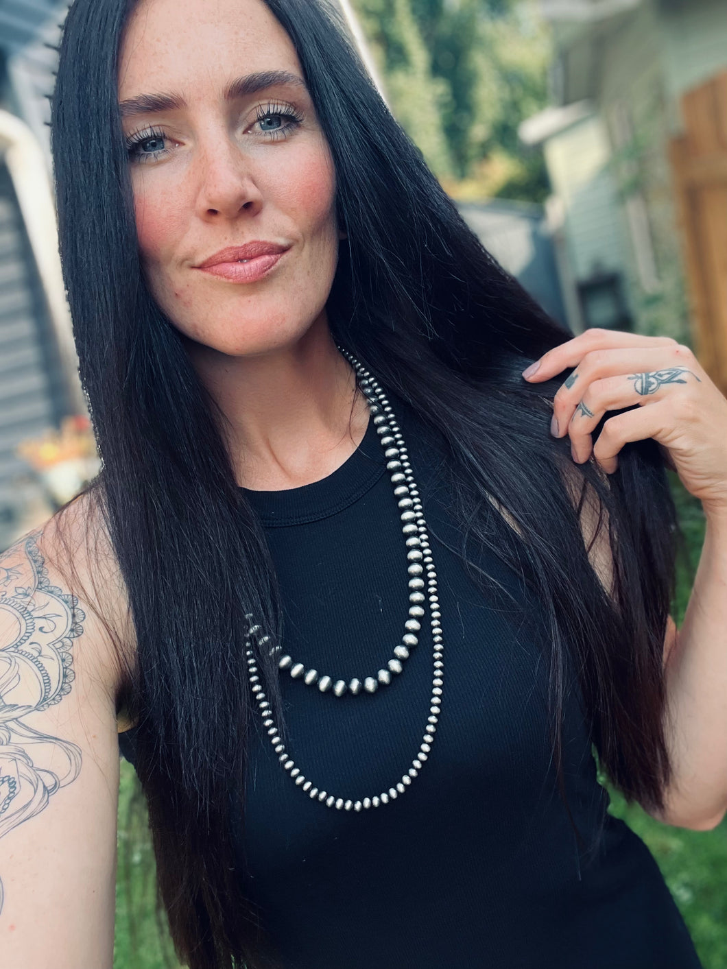 Double strand Navajo Inspired Necklace