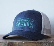 Load image into Gallery viewer, Original Cowboy Hat - Heather Navy/Silver
