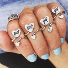 Load image into Gallery viewer, Horse &amp; Heart Sterling Silver Ring
