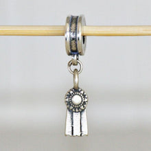 Load image into Gallery viewer, Ribbon Charm - Sterling Silver
